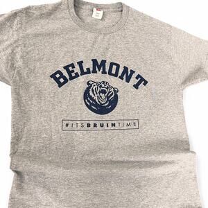 Belmont University grey T-shirt Size Medium